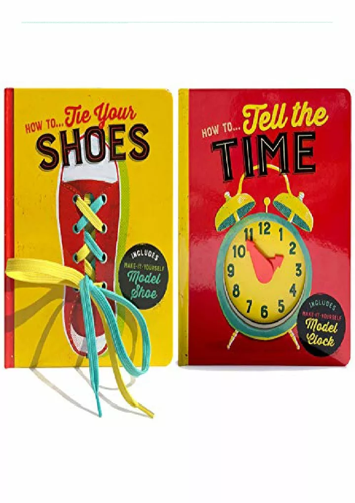 2 pack how to board books how to tie your shoes