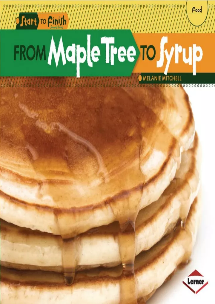 from maple tree to syrup start to finish second