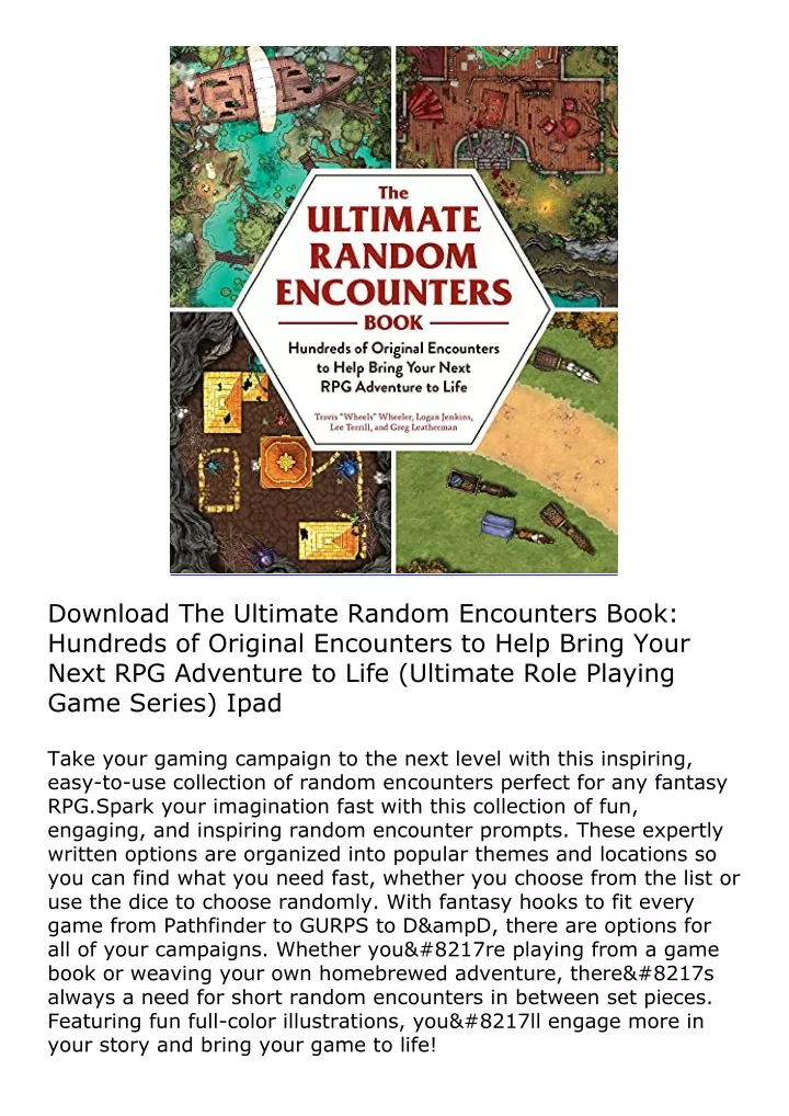 download the ultimate random encounters book