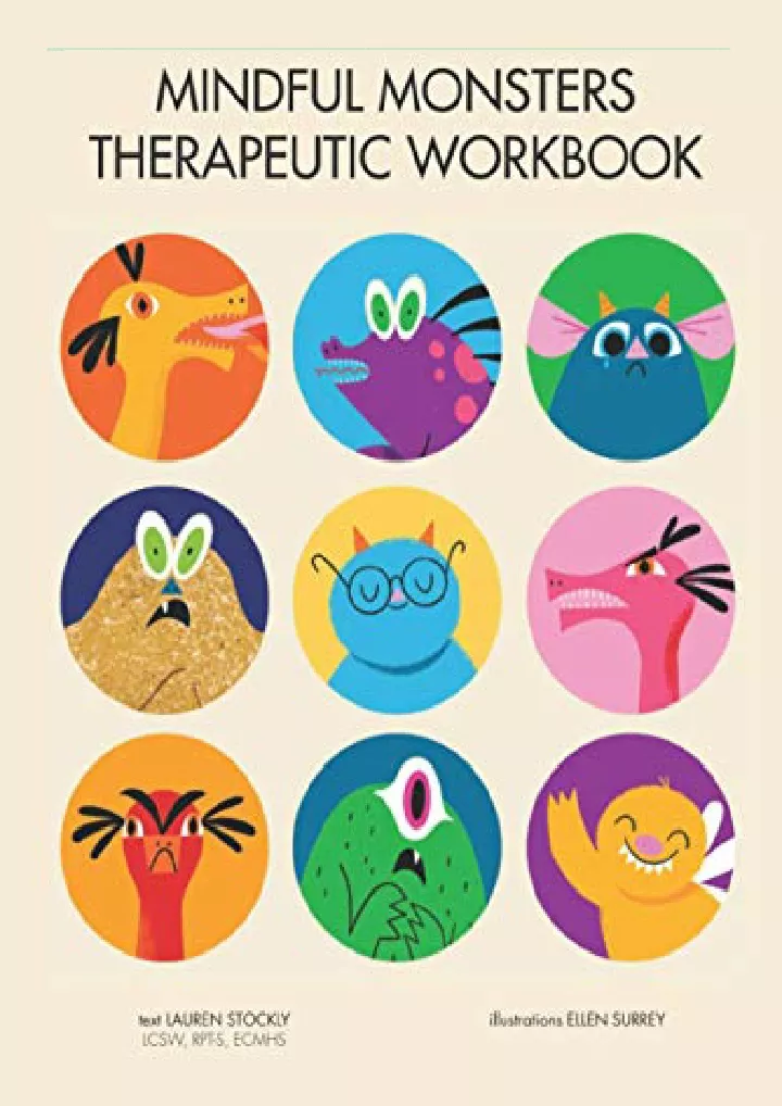 mindful monsters therapeutic workbook a feelings