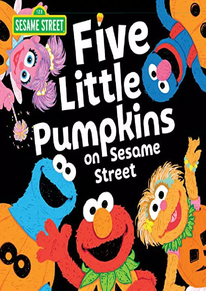 five little pumpkins on sesame street a halloween