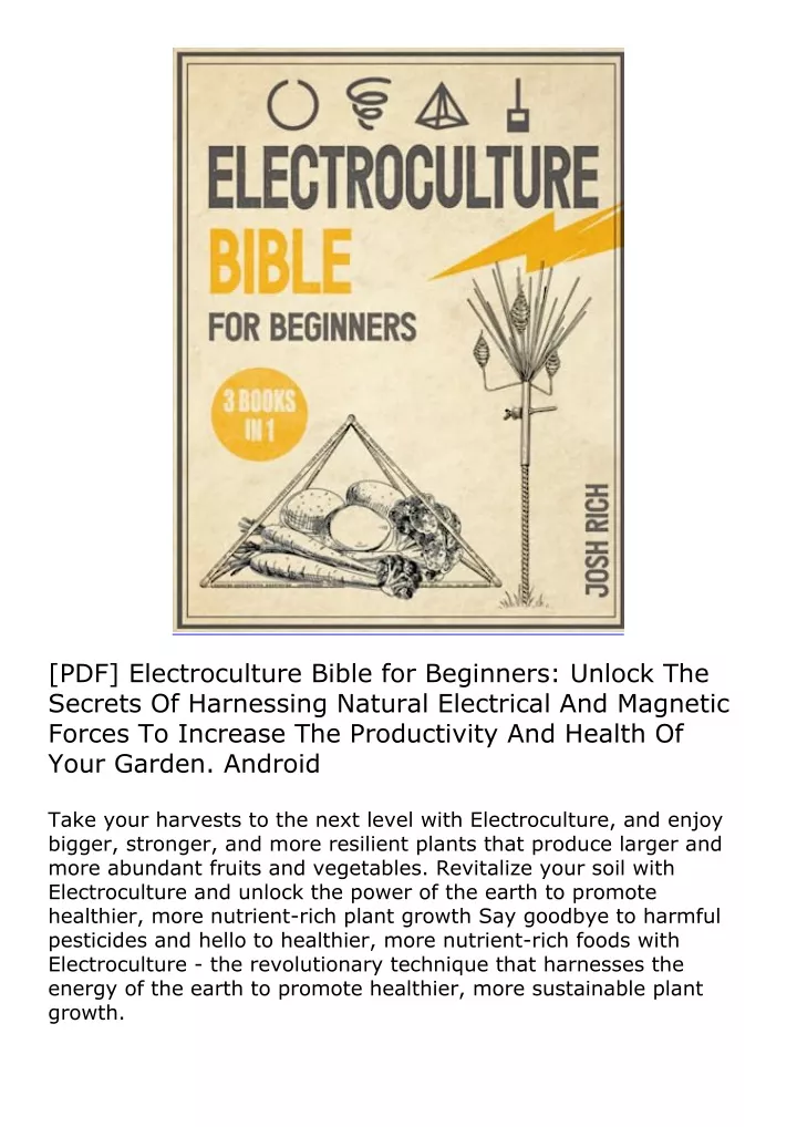 pdf electroculture bible for beginners unlock