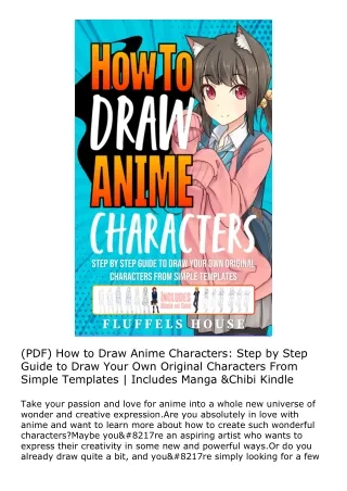 (PDF) How to Draw Anime Characters: Step by Step Guide to Draw Your Own Original