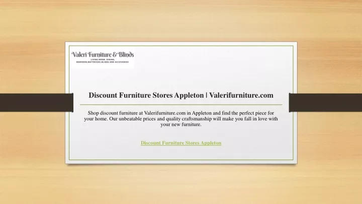 discount furniture stores appleton valerifurniture com