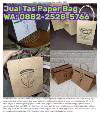 Ö88ᒿ·ᒿ5ᒿ8·5ᜪϬϬ (WA) Harga Paper Bag Di Fotocopy Tas Kertas Murah Foil
