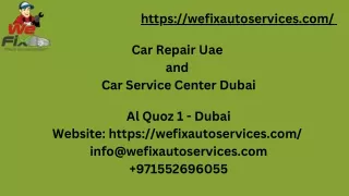Where to Get Expert Car Repair in UAE and Outstanding Car Service in Dubai?