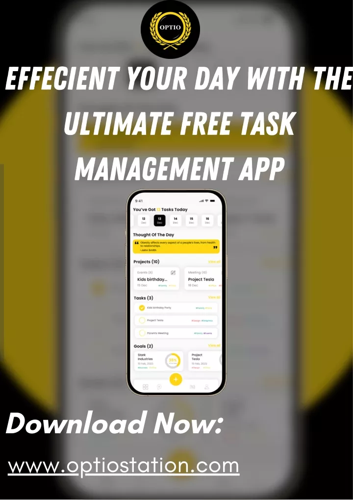 effecient your day with the ultimate free task