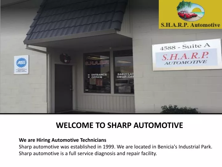 welcome to sharp automotive