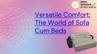 Versatile Comfort: The World of Sofa Cum Beds