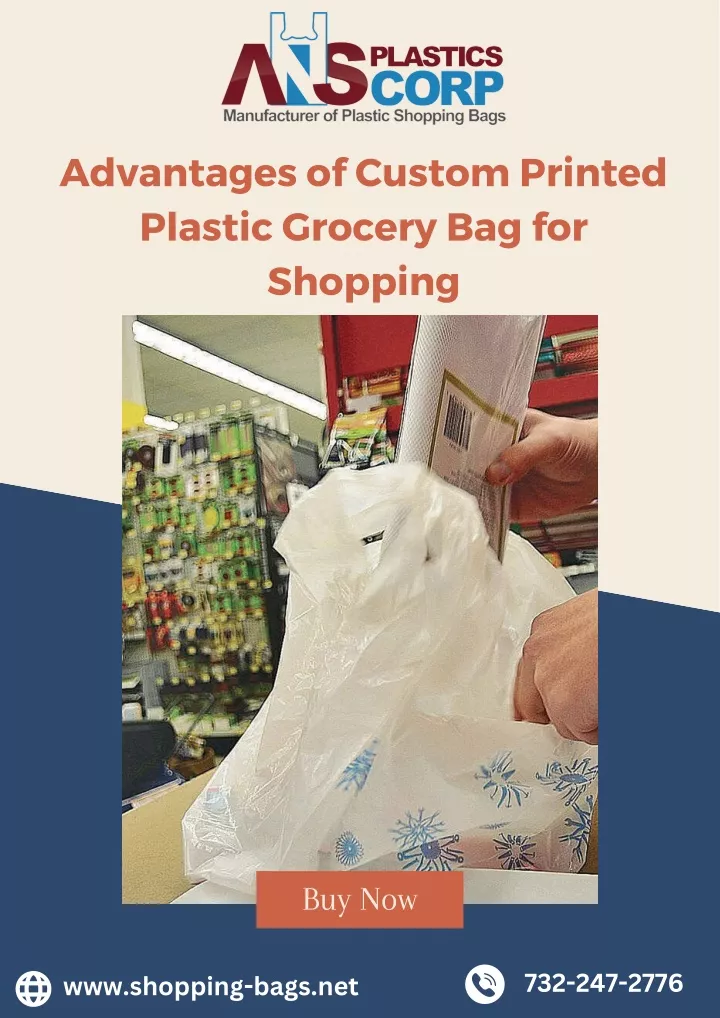 advantages of custom printed plastic grocery