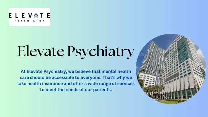 elevate psychiatry