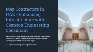 Mep-Contractors-in-UAE-Enhancing-Infrastructure-with-Clemson-Engineering-Consultant