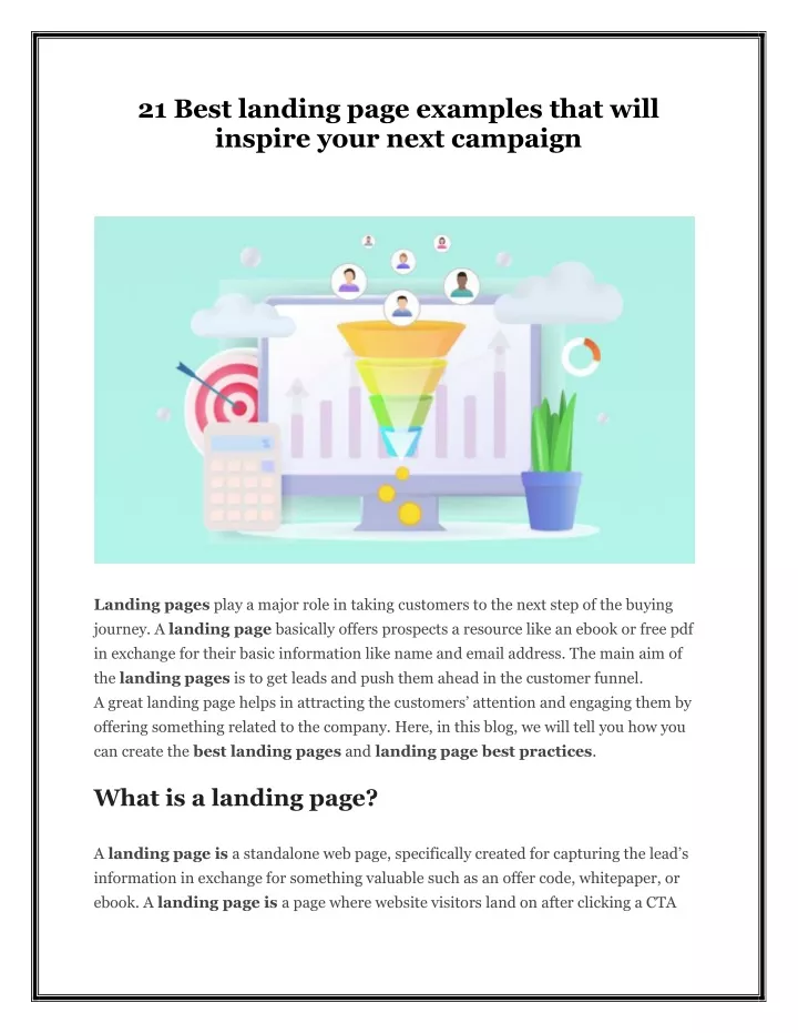21 best landing page examples that will inspire