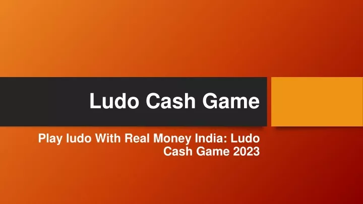 ludo cash game