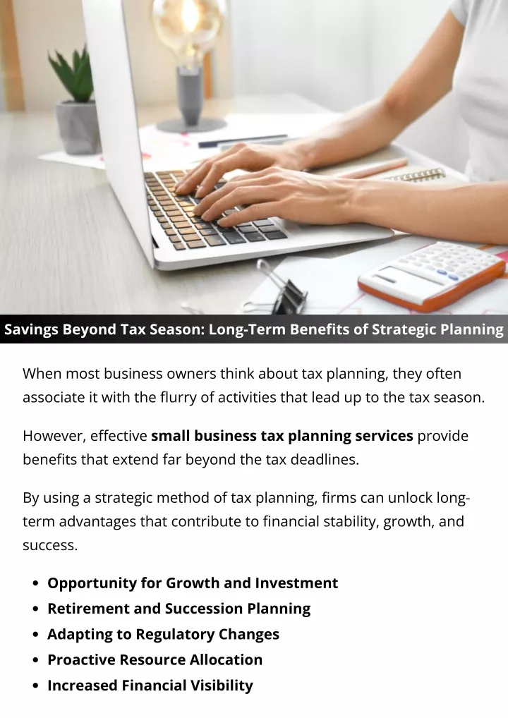 savings beyond tax season long term benefits