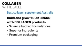 Best collagen supplement Australia