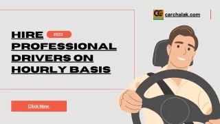 Hire Professional Drivers On Hourly Basis