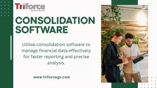 Consolidation software can simplify the handling of financial data