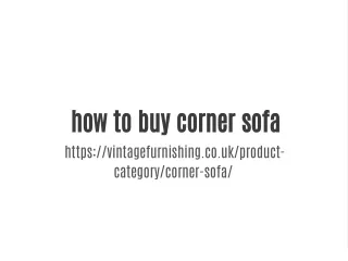 how to buy corner sofas
