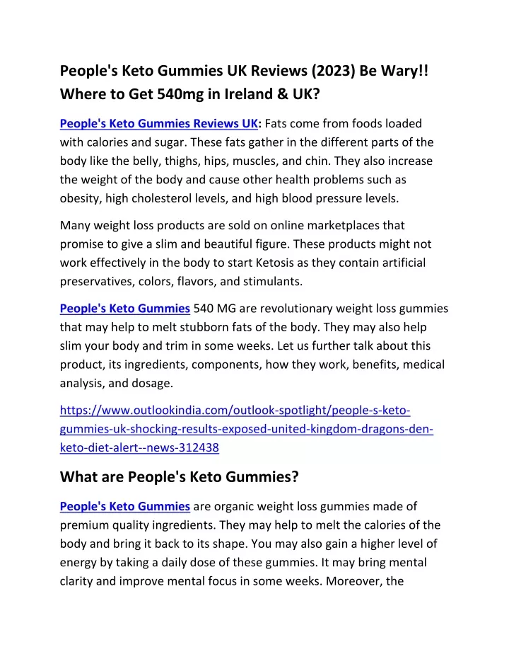 people s keto gummies uk reviews 2023 be wary