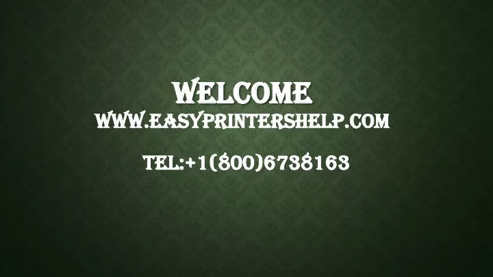 welcome www easyprintershelp com