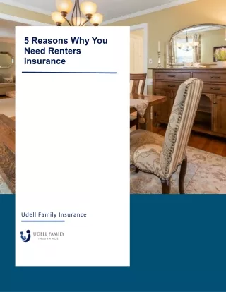 5 Reasons Why You Need Renters Insurance