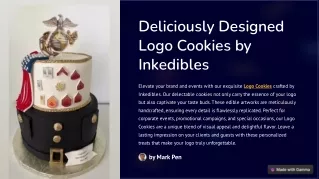 Deliciously Designed Logo Cookies by Inkedibles