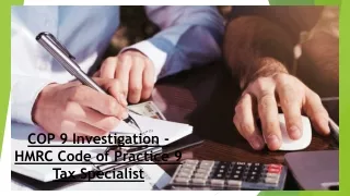 COP 9 Investigation - HMRC Code of Practice 9 Tax Specialist