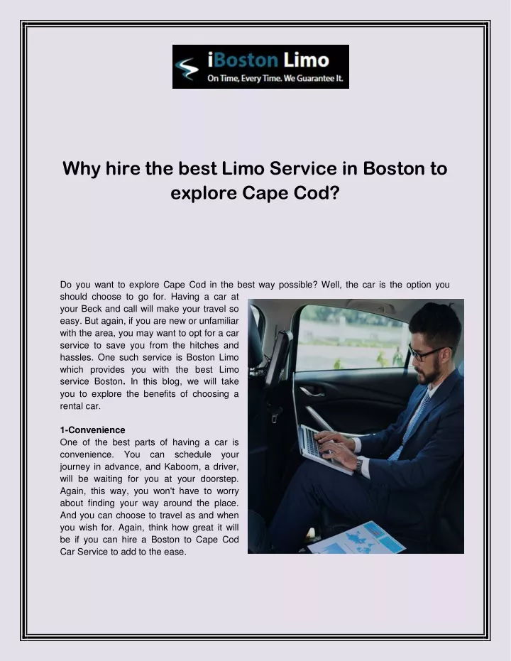 why hire the best limo service in boston
