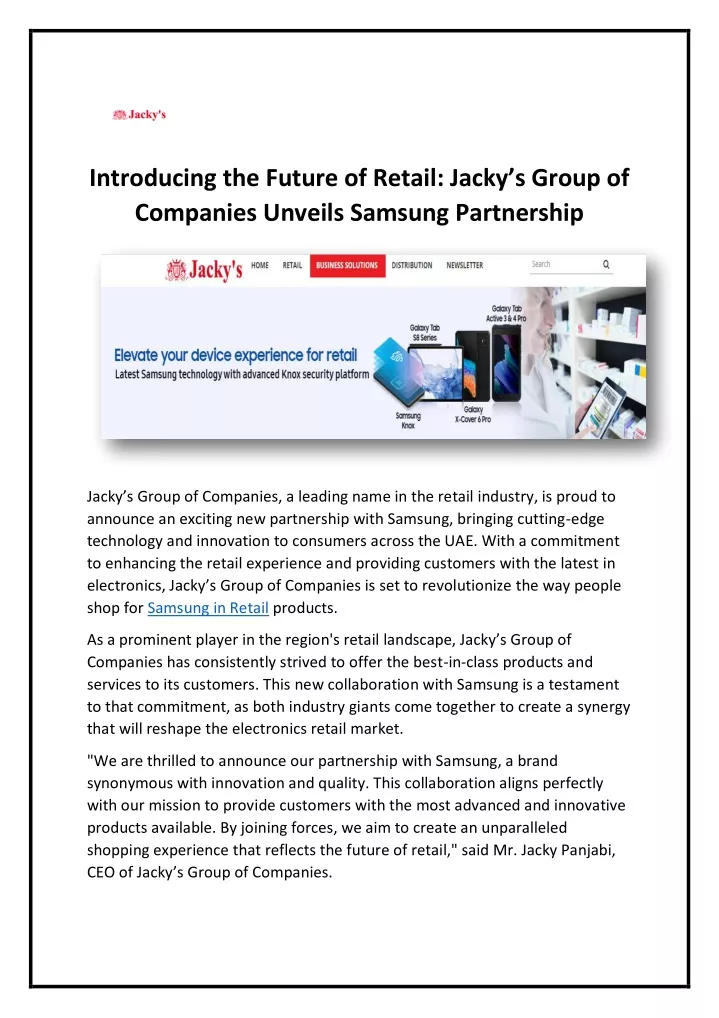 introducing the future of retail jacky s group