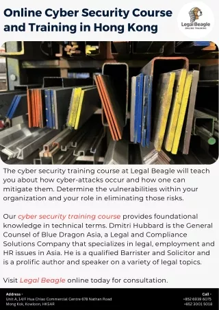 Online Cyber Security Course and Training in Hong Kong