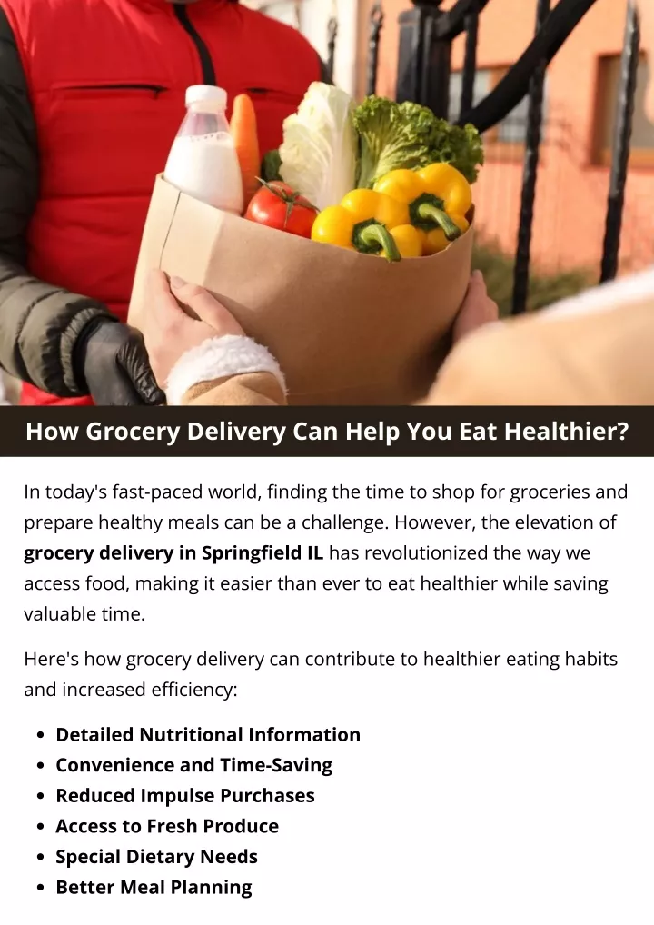 how grocery delivery can help you eat healthier