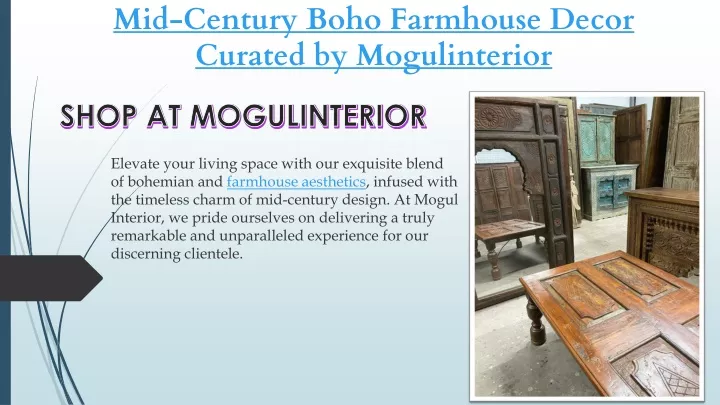 mid century boho farmhouse decor curated