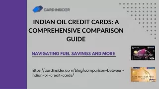 Fuel Your Savings: Indian Oil Credit Cards Comparison