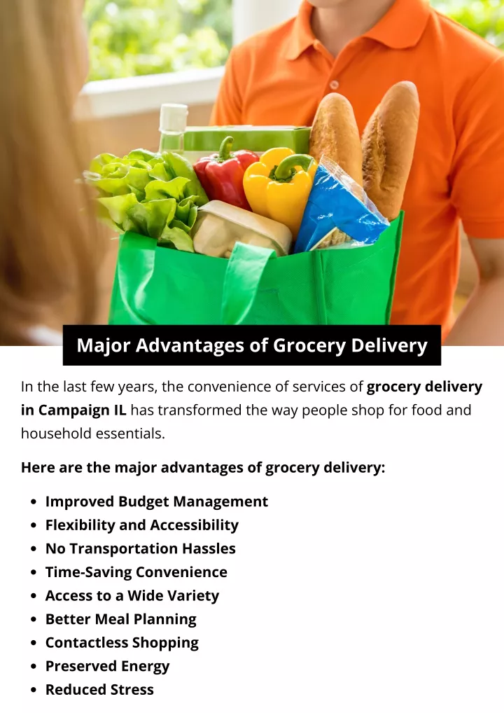major advantages of grocery delivery major