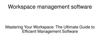 workspace management software