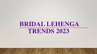 bridal lehenga trends 2023