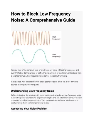 How to Block Low Frequency Noise_ A Comprehensive Guide