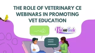 Veterinary CE Webinar