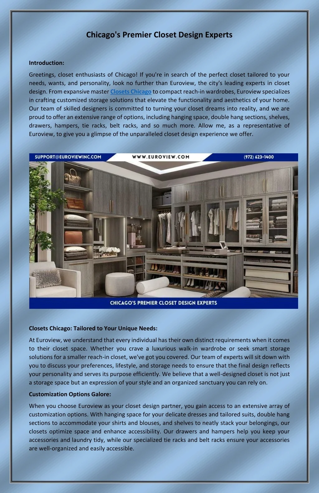 PPT - Chicagos Premier Closet Design Experts PowerPoint Presentation ...