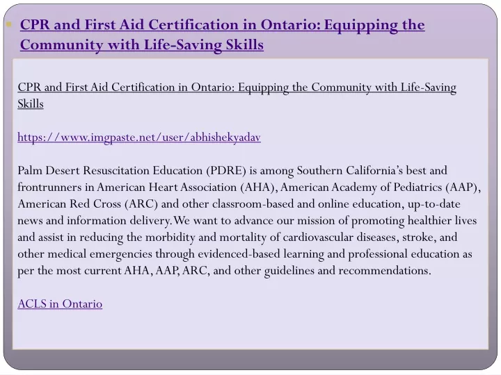 cpr and first aid certification in ontario equipping the community with life saving skills