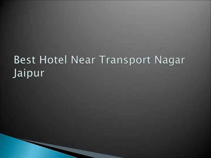 best hotel near transport nagar jaipur