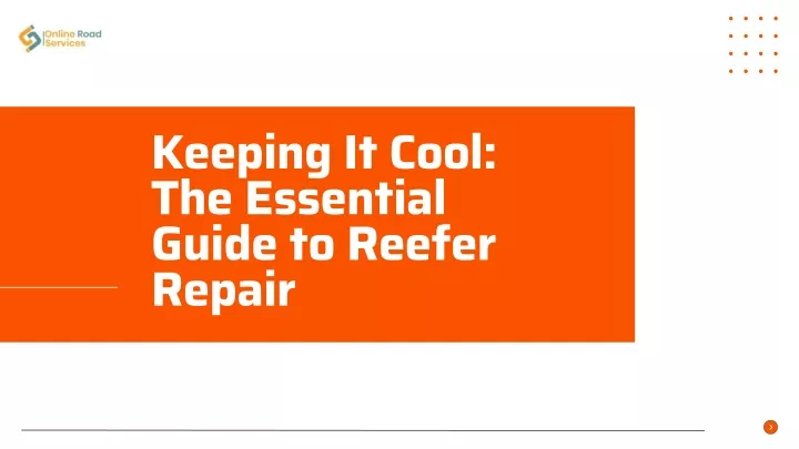 keeping it cool the essential guide to reefer