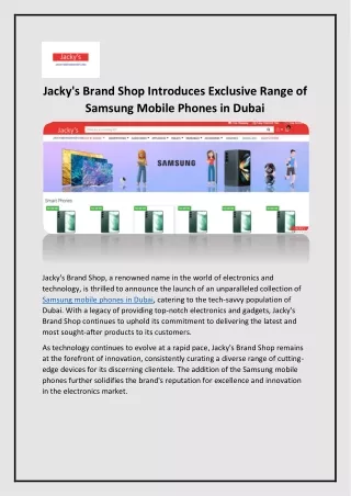 jacky s brand shop introduces exclusive range