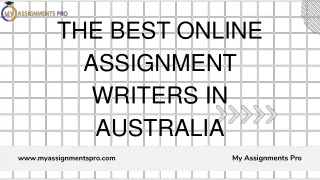 the best online assignment writers in australia