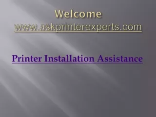 welcome www askprinterexperts com