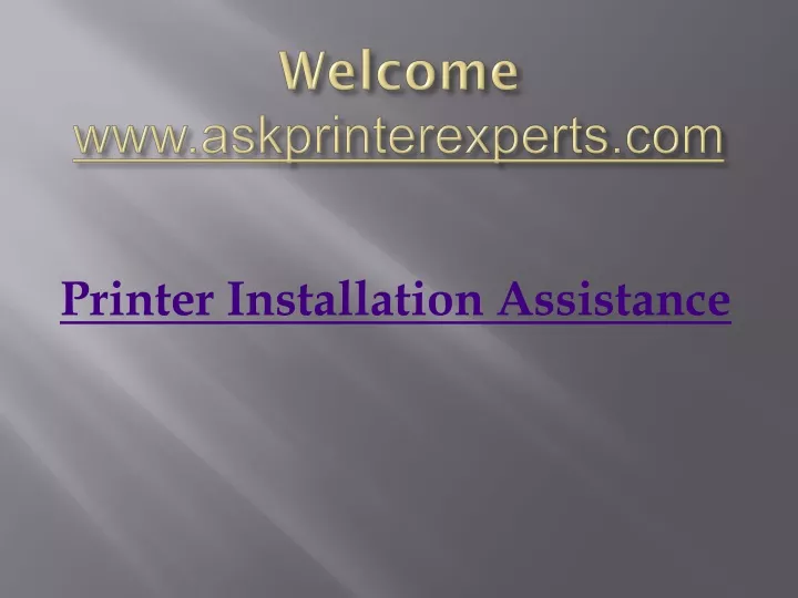 welcome www askprinterexperts com