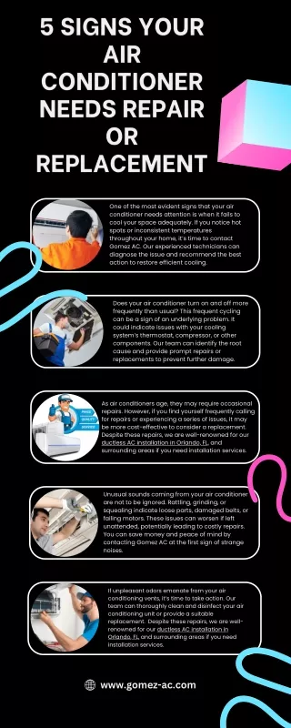 5 Signs Your Air Conditioner Needs Repair Or Replacement