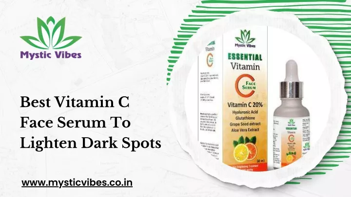 best vitamin c face serum to lighten dark spots