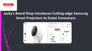 Buy Samsung Smart Projectors Dubai - Jackys Brand Shop
